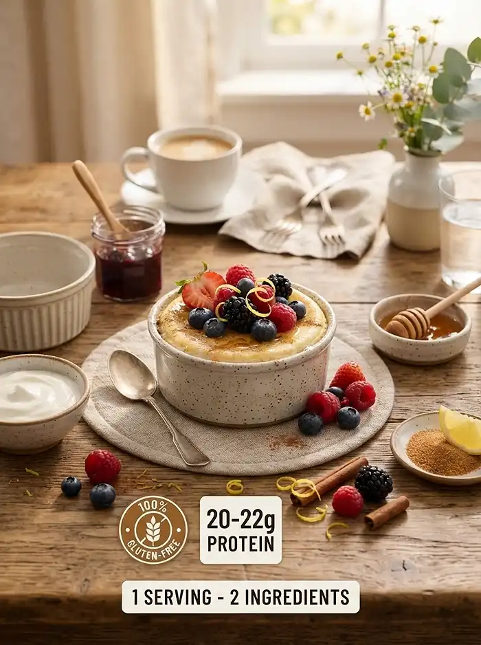 2 ingredient cheesecake high protein​