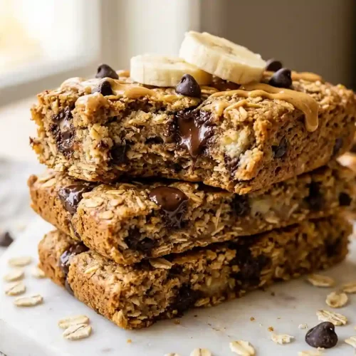 Banana Chocolate Chip Protein Breakfast Bars 5 Banana Chocolate Chip Protein Breakfast Bars