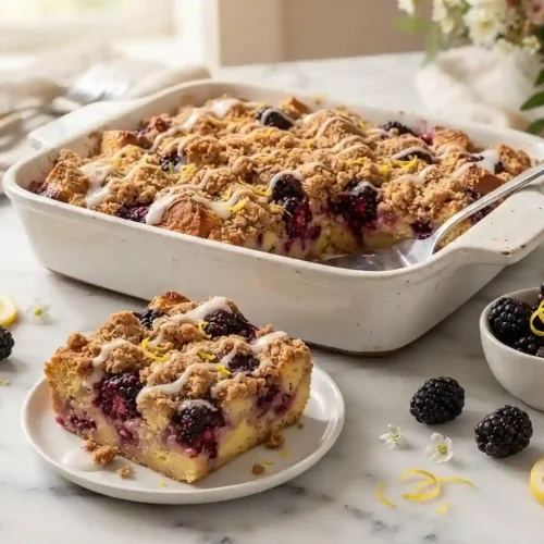 Blackberry Lemon Brunch Casserole