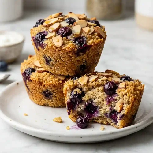 Blueberry Almond Baked Quinoa Cups 5 Blueberry Almond Baked Quinoa Cups