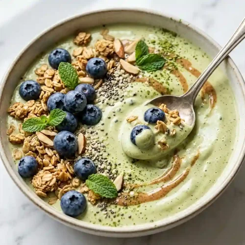 Blueberry Matcha Protein Yogurt Bowl 5 Blueberry Matcha Protein Yogurt Bowl