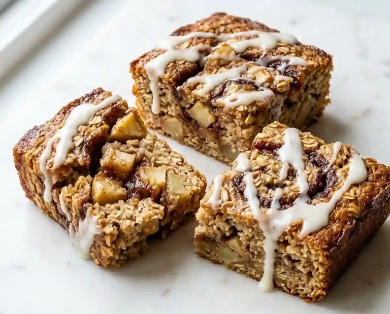 Cinnamon Roll Apple Oat Bake
