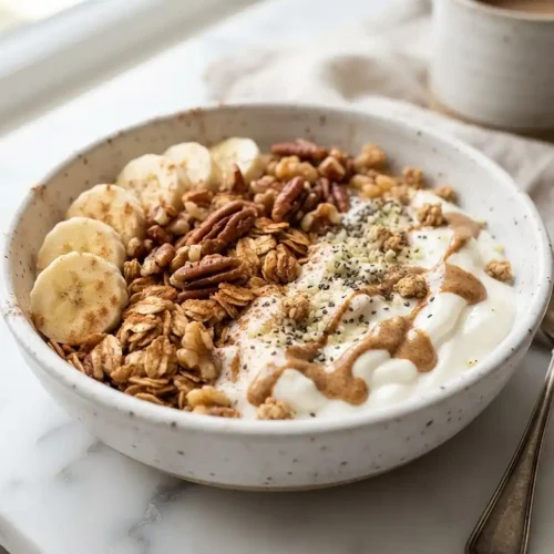 Cinnamon Roll Protein Yogurt Bowl 5 Cinnamon Roll Protein Yogurt Bowl