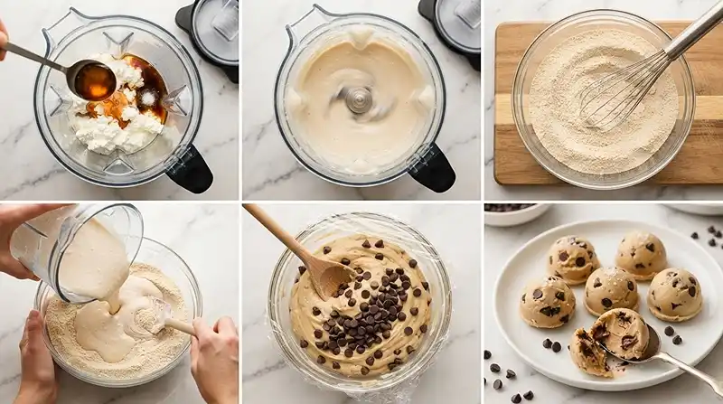 Cottage Cheese Chocolate Chip Cookie Dough 3 Easy High-Protein Gluten-Free Cottage Cheese Cookie Dough