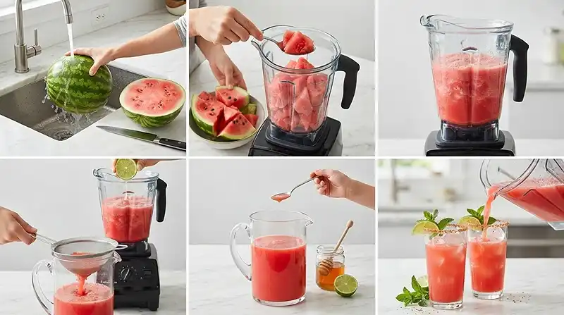 Watermelon Juice Recipe 3 Easy Homemade Fresh Watermelon Juice