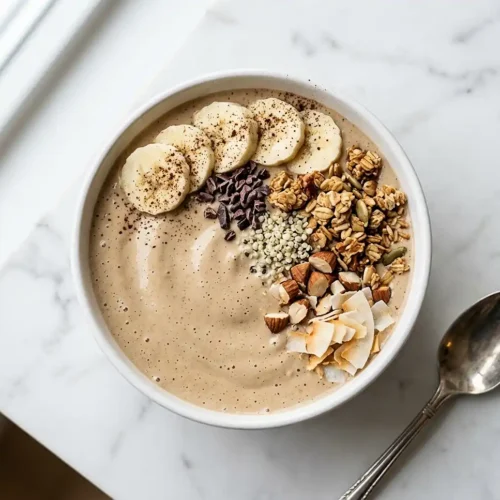 Espresso Banana Protein Smoothie Bowl