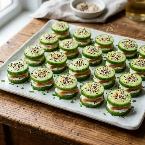 Everything Bagel Cucumber Sandwich Bites 5 Everything Bagel Cucumber Sandwich Bites