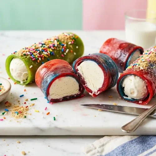 Fruit Roll-Up Ice Cream Sandwiches 5 Fruit Roll-Up Ice Cream Sandwiches