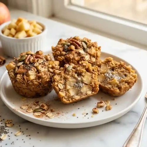 Gluten-Free Apple Pie Chia Oat Cups