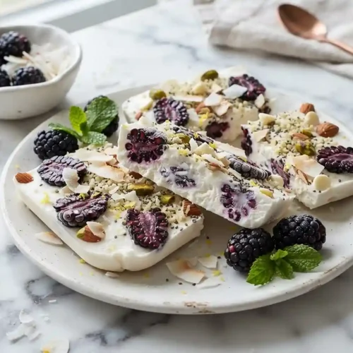 Gluten-Free Blackberry Coconut Yogurt Bark 5 Gluten-Free Blackberry Coconut Yogurt Bark