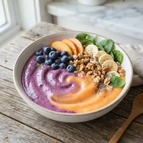 Gluten-Free Blueberry Peach Smoothie Bowl 5 Gluten-Free Blueberry Peach Smoothie Bowl