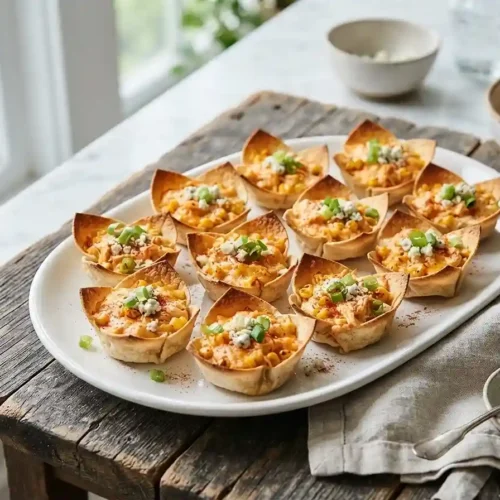 Gluten-Free Buffalo Corn Queso Cups 5 Gluten-Free Buffalo Corn Queso Cups