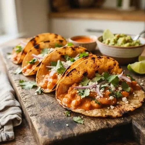 Gluten-Free Buffalo White Bean Tacos