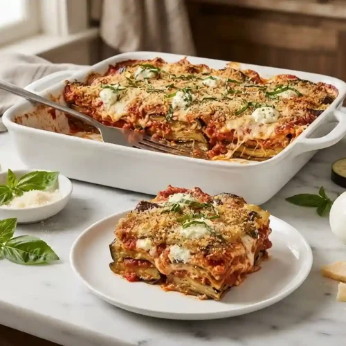 Gluten-Free Roasted Eggplant Parmesan