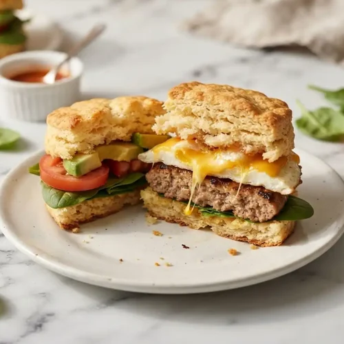 Gluten-Free Sausage Biscuit Sandwiches