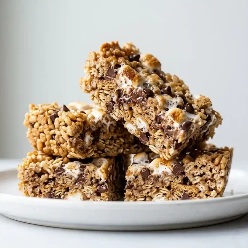 Gluten-Free Smores Granola Butter Rice Bars