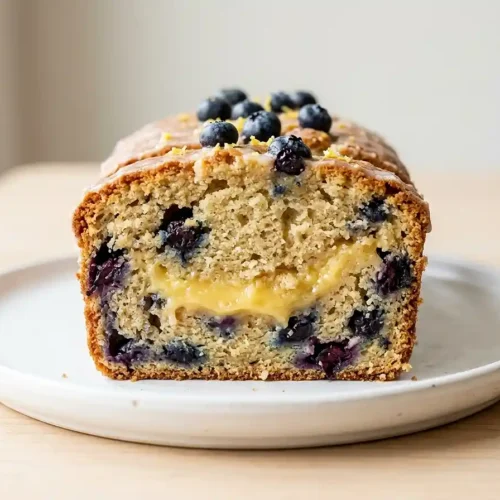 Gluten-Free lemon curd blueberry loaf​