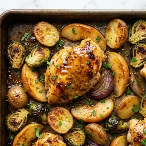Honey Mustard Chicken Apple Sheet Pan 5 Honey Mustard Chicken Apple Sheet Pan
