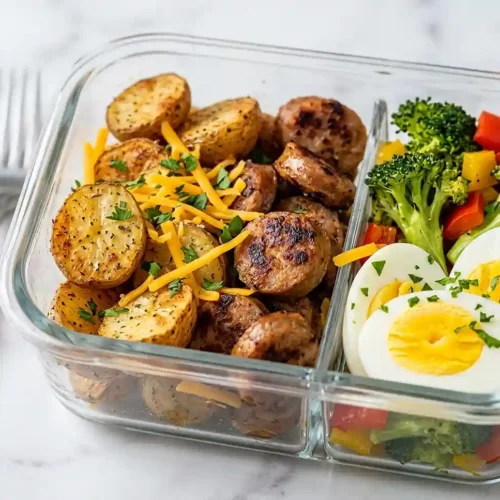 Meal Prep Sausage Potato Breakfast Boxes 5 Meal Prep Sausage Potato Breakfast Boxes