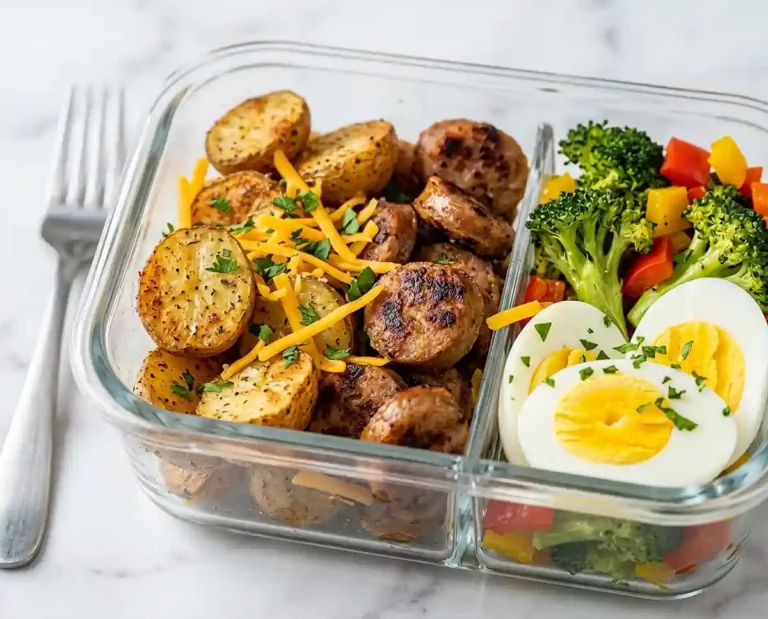 Meal Prep Sausage Potato Breakfast Boxes
