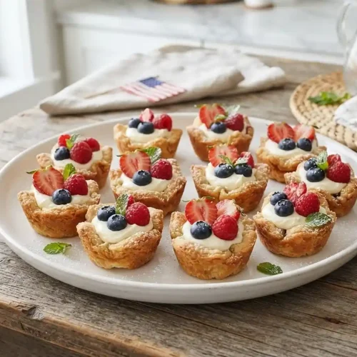 Patriotic Berry Cream Cookie Cups 5 Patriotic Berry Cream Cookie Cups