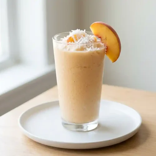 Peach Coconut Protein Smoothie 5 Peach Coconut Protein Smoothie
