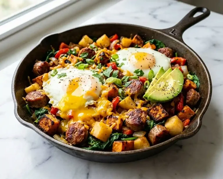 Turkey Sausage Apple Breakfast Skillet