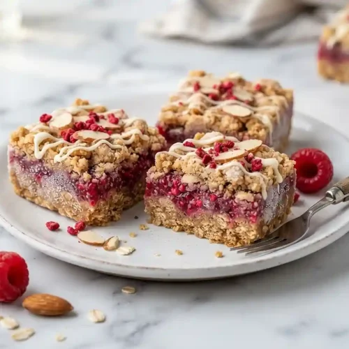 Raspberry Almond Freezer Oat Squares 5 Raspberry Almond Freezer Oat Squares