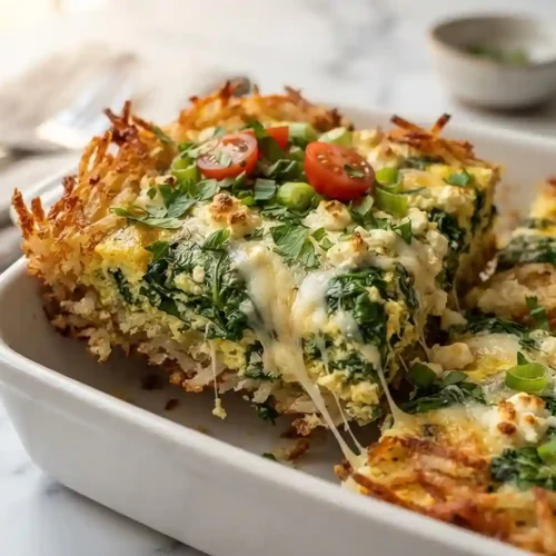 Spinach Feta Hash Brown Brunch Bake 5 Spinach Feta Hash Brown Brunch Bake