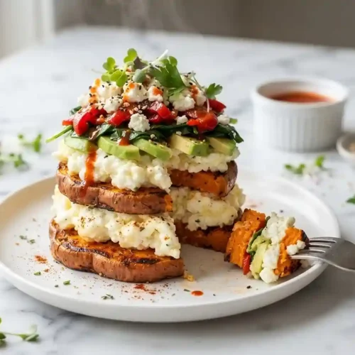 Sweet Potato Egg White Breakfast Stack 5 Sweet Potato Egg White Breakfast Stack