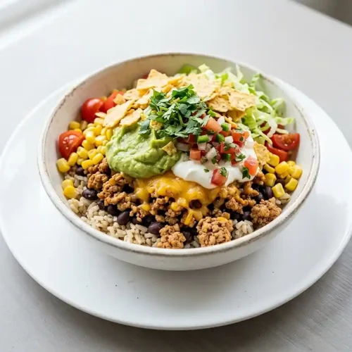 Turkey Taco Lunchbox Nacho Bowls