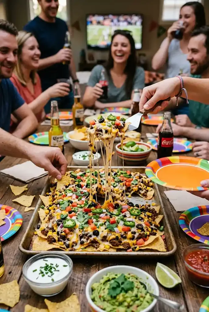 Viral Sheet Pan Nachos With Sliding Cheese