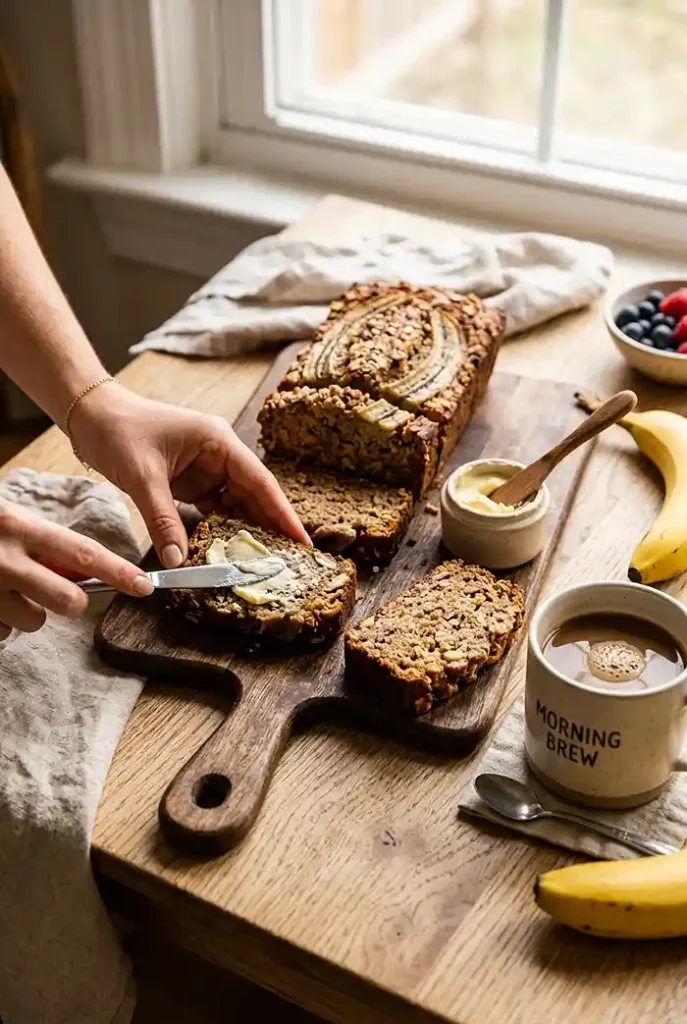Gluten-Free Oat Flour Banana Bread 4 banana bread oat flour