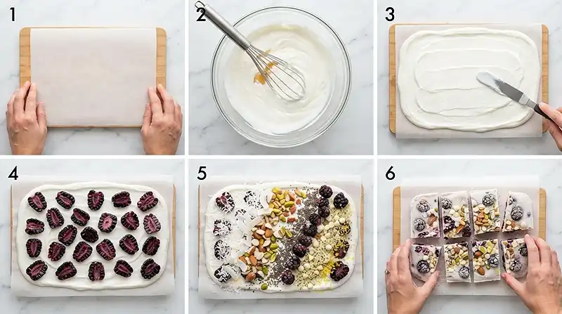 Gluten-Free Blackberry Coconut Yogurt Bark 3 blackberry coconut snack