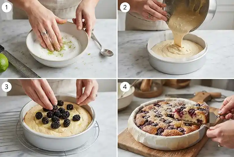 Gluten-Free Blackberry Lime Breakfast Cake 3 blackberry lime cake