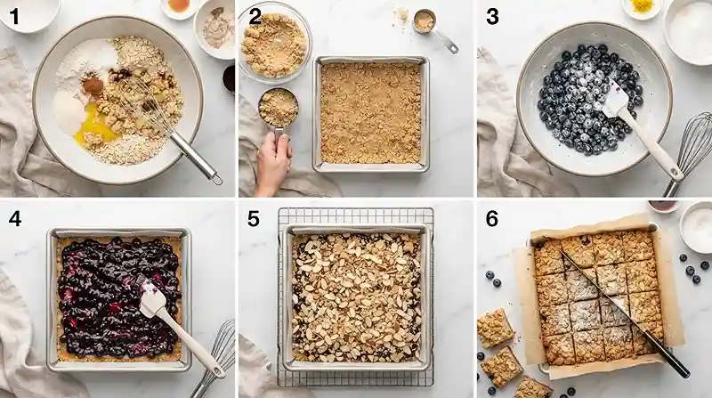 Gluten-Free Blueberry Almond Crumb Squares 3 blueberry almond bars