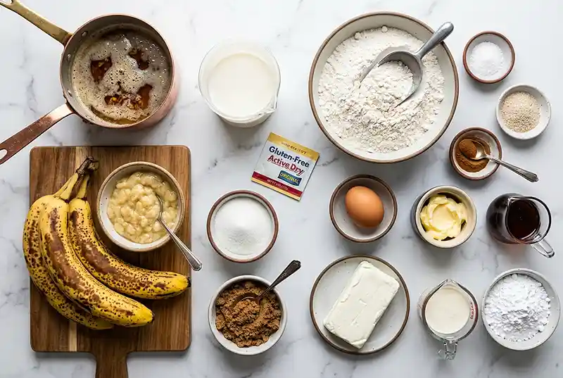 Gluten-Free Banana Bread Cinnamon Rolls 2 brown butter