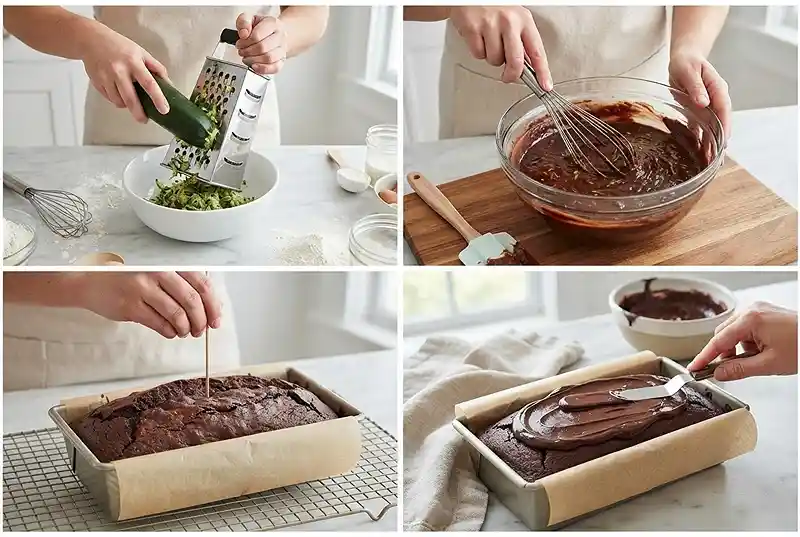 Double Chocolate Zucchini Snack Cake 3 chocolate zucchini cake