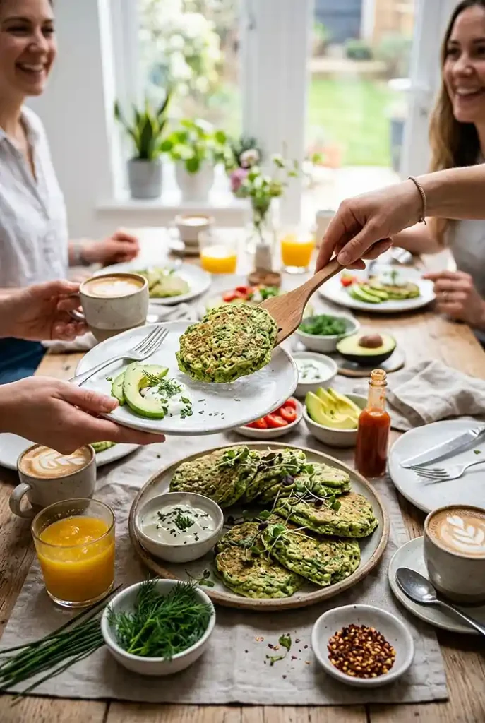 Spinach Cottage Cheese Oat Pancakes 4 cottage cheese and oat pancakes