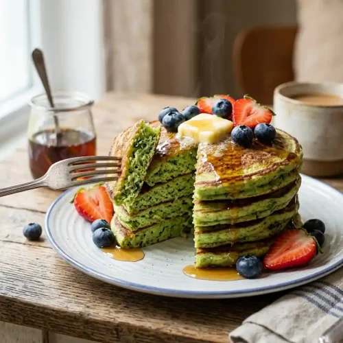 cottage cheese and spinach pancakes