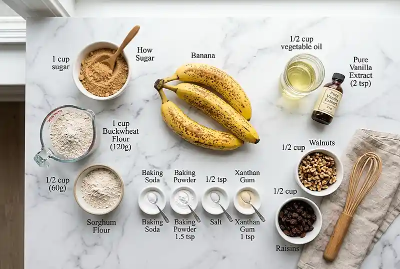 eggless banana bread​