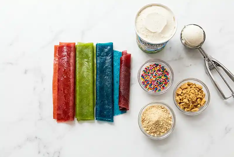 fruit roll up ice cream trend​