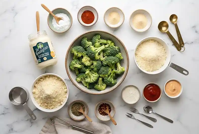 Gluten-Free Crispy Parmesan Broccoli Bites 2 gluten-free broccoli bites
