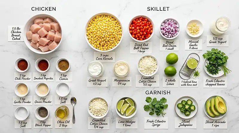 Gluten-Free Elote Chicken Skillet 2 gluten free chicken skillet