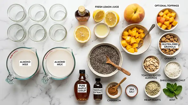 Gluten-Free Peach Vanilla Freezer Chia Cups 2 gluten free dairy free chia pudding