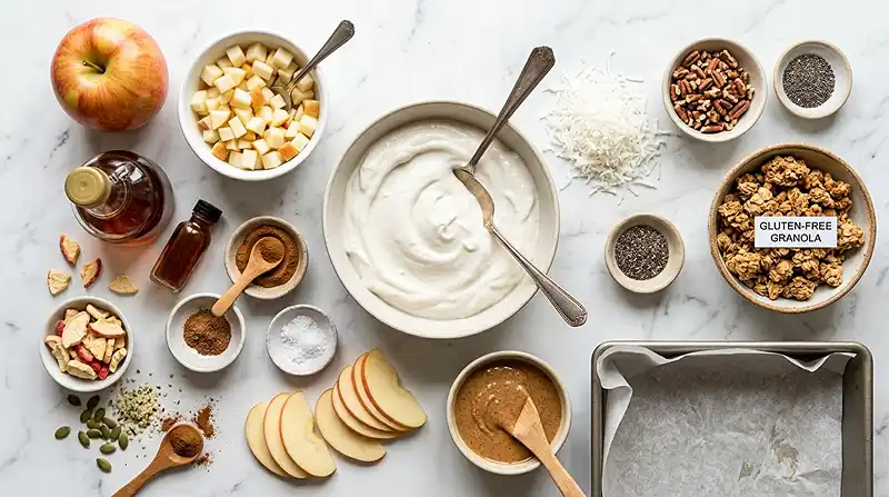 Apple Cinnamon Coconut Yogurt Bark 2 gluten free dairy free yogurt bark