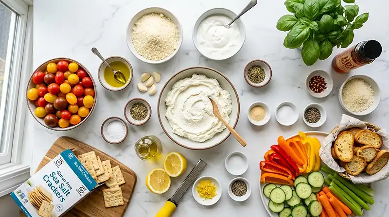 Roasted Tomato Whipped Ricotta Dip 2 gluten free dip