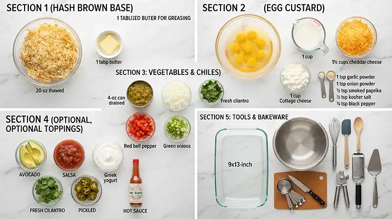 Green Chile Hash Brown Egg Casserole 2 gluten-free egg casserole