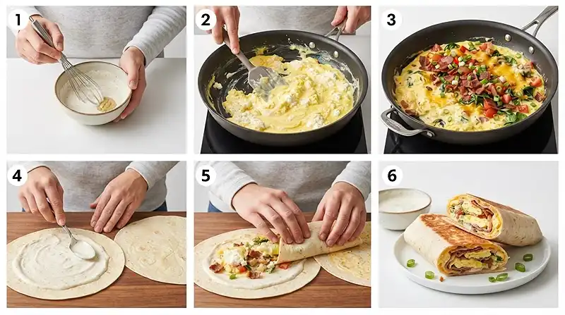 Gluten-Free Turkey Bacon Ranch Egg Wrap 3 gluten-free egg wrap