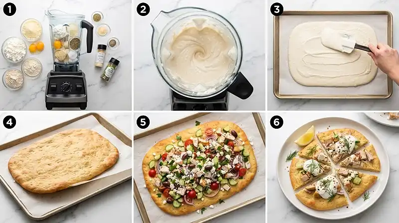 Mediterranean Cottage Cheese Flatbread 3 gluten-free flatbread breakfast